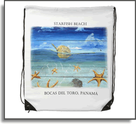 Starfish Beach - Bocas Del Toro, Panama - Island Art by Yotigo Backpack